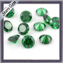 Haute qualité 8hearts &amp; 8arrows Emerald Color Cubic Zirconia